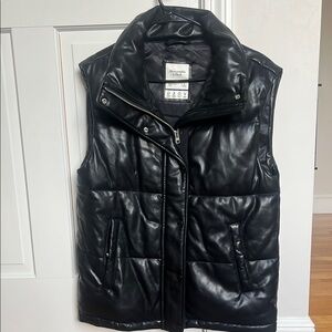 Abercrombie Black Puffer Vest